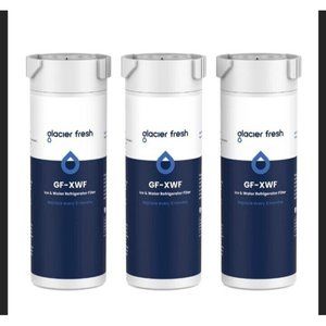 3 Pack GlacierGF-XWF Replacement Filter GE XWF Refrigerator ice and Water Filter